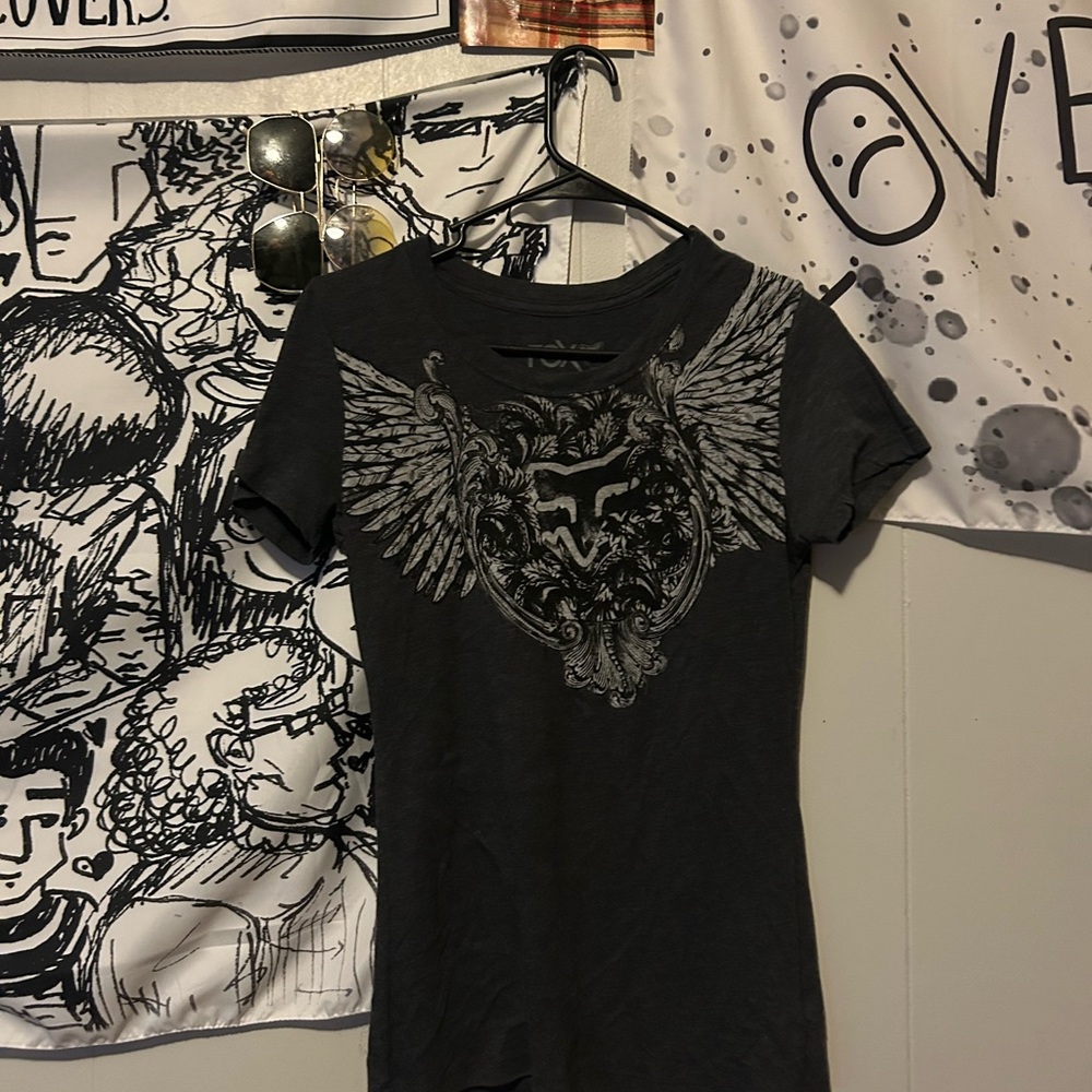 Fox Racing Gray Graphic T-Shirt